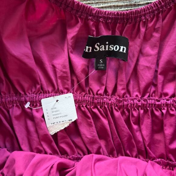 New EN SAISON | Womens Celia Sleeveless Midi Dress Magenta Pink Size Small - Picture 2 of 7